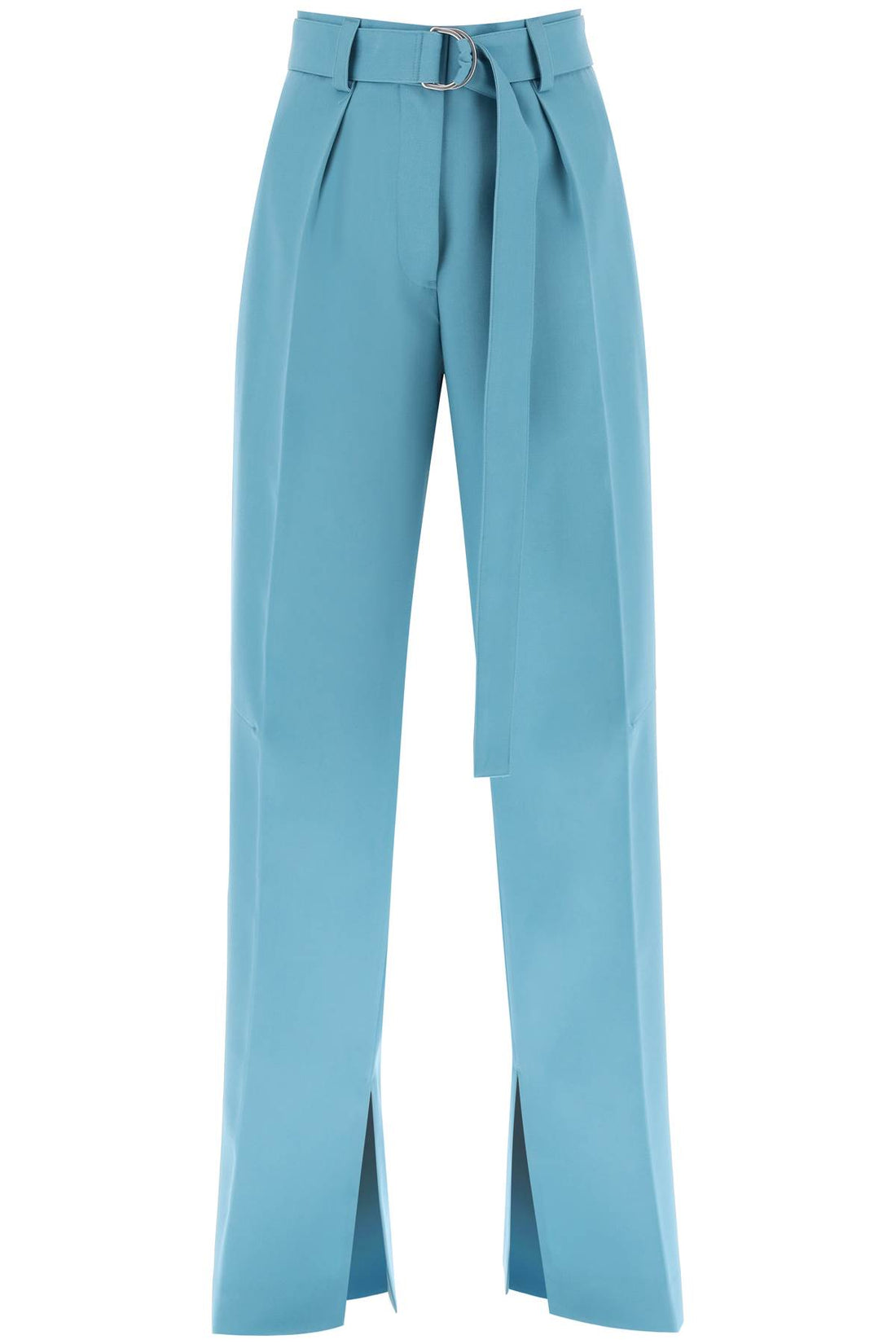 wide leg pants in light wool