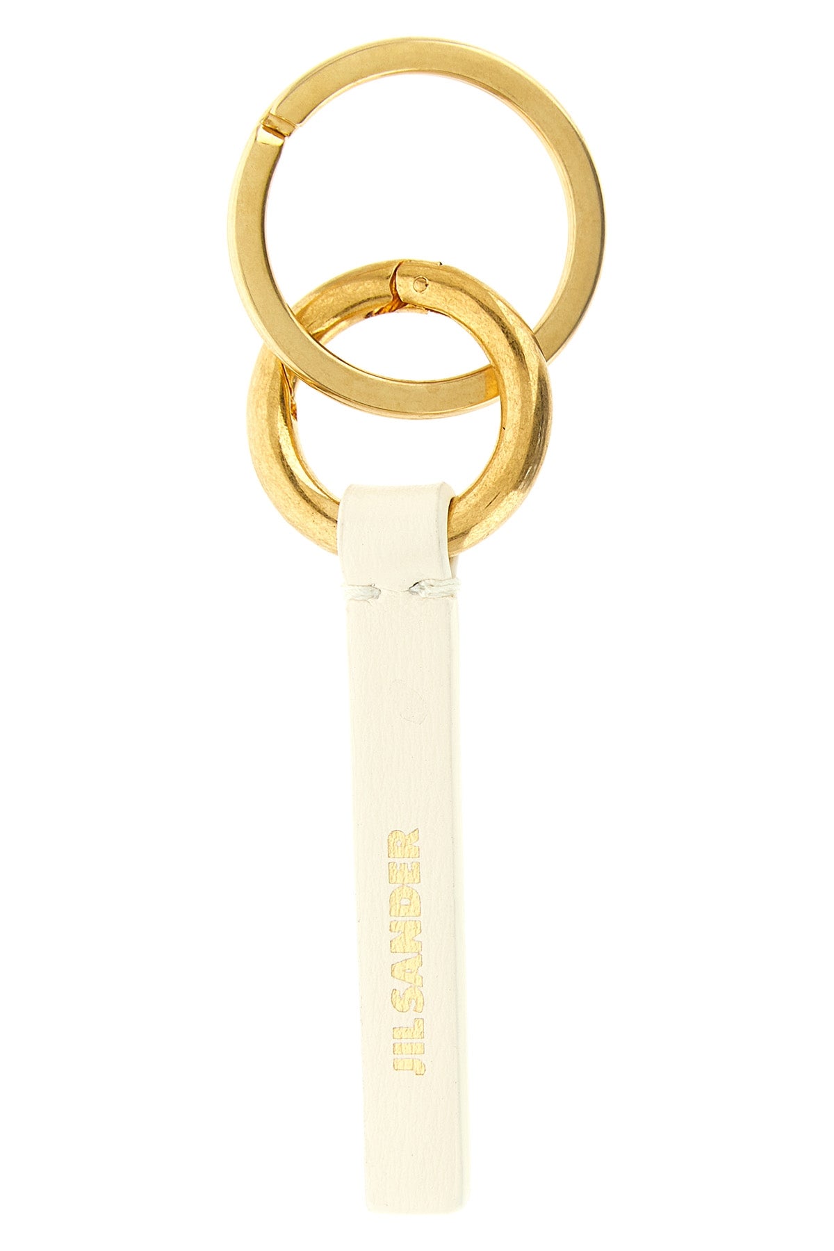 the jil sander keyring redefines essentiality through rigorous construction and