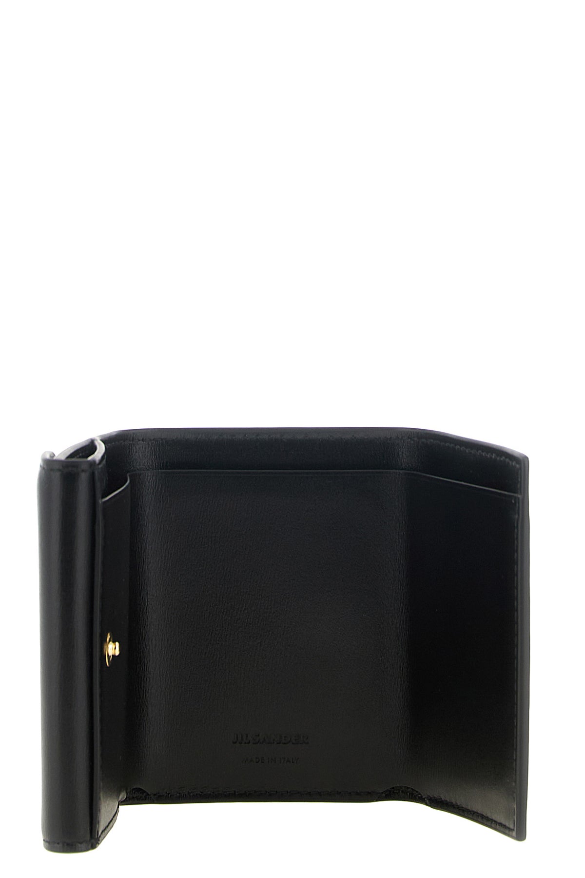 the jil sander cannolo mini wallet in fine smooth calf leather stands out for