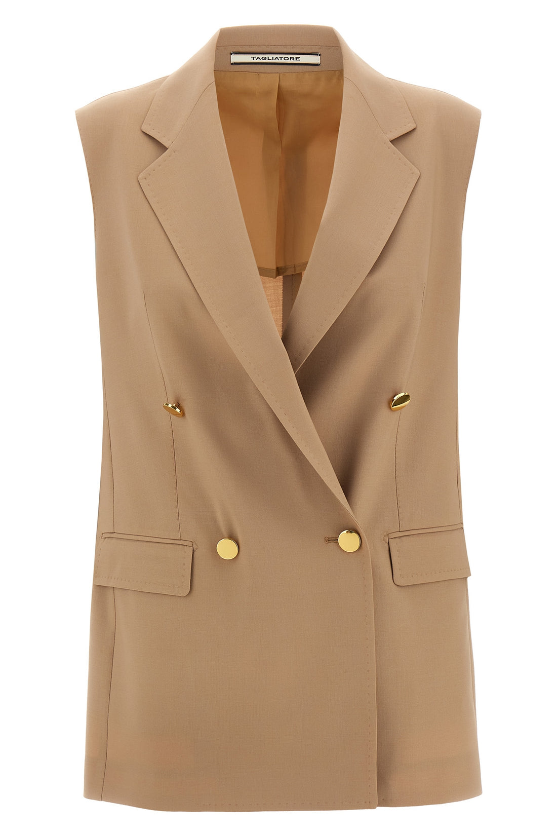 TAGLIATORE 48 bernice double-breasted stretch wool vest