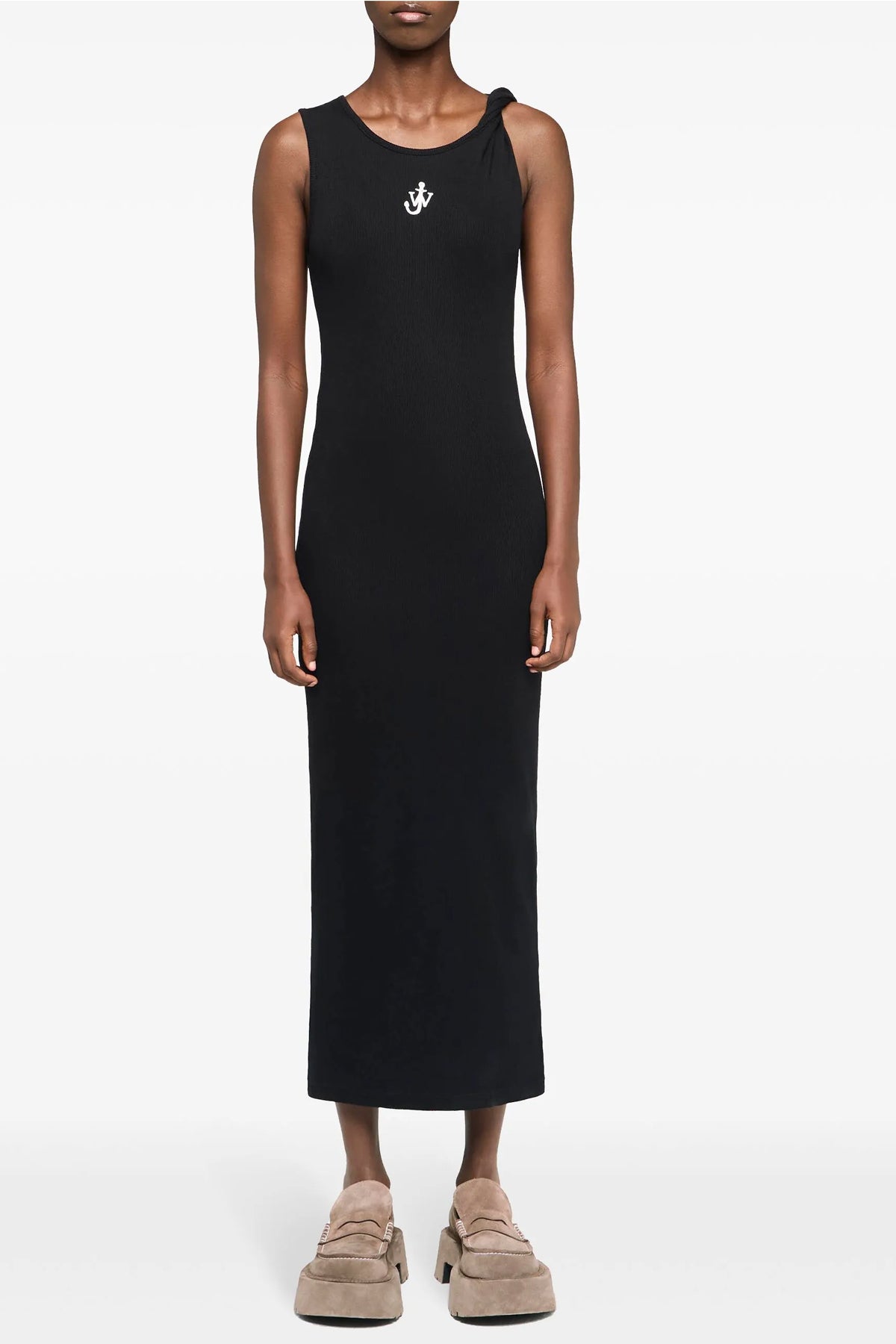 ribbed cotton dress