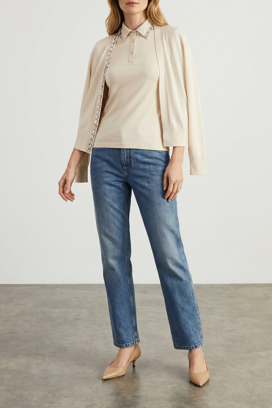 FABIANA FILIPPI 44 polo shirt in stretch cotton