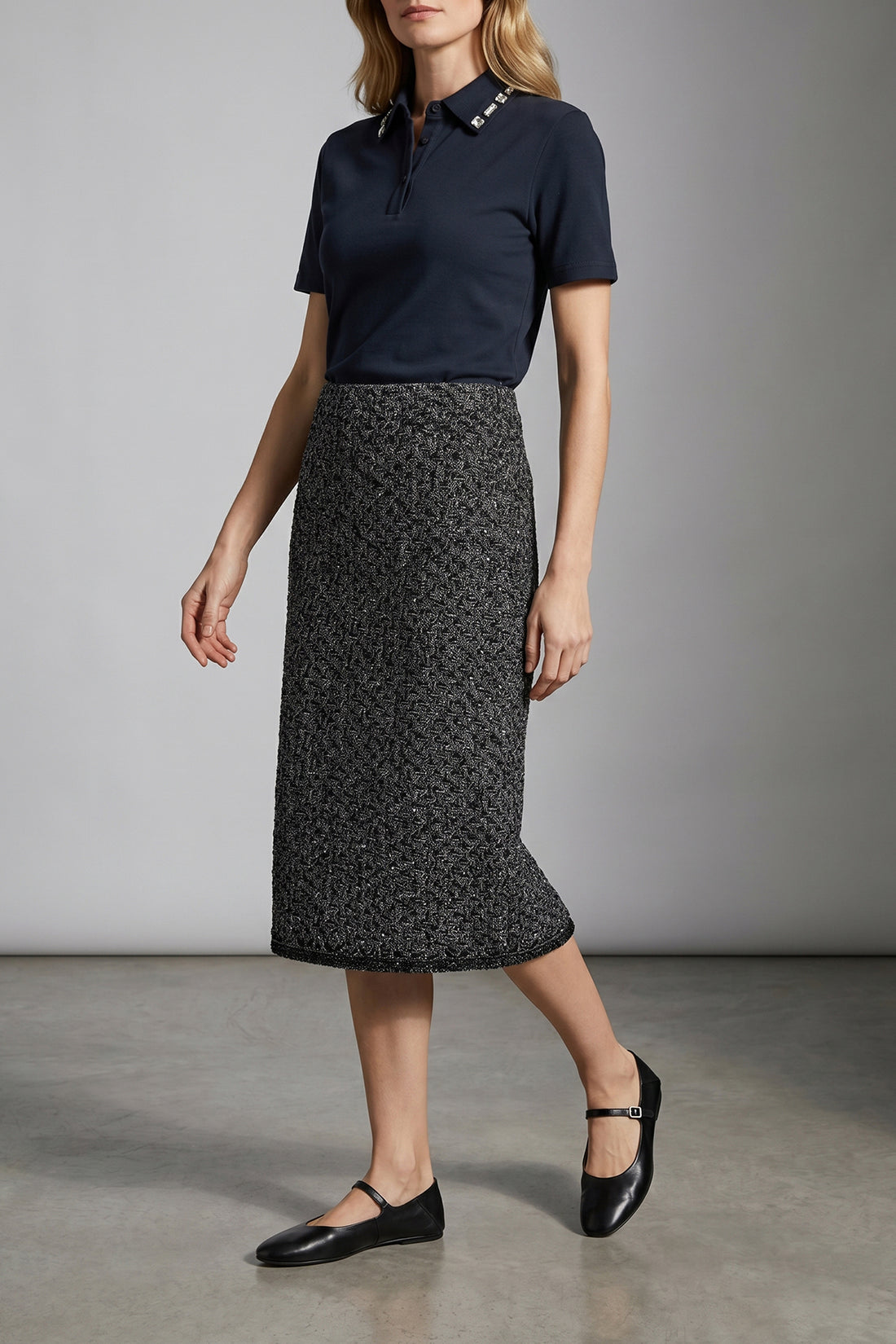 FABIANA FILIPPI 40 polo shirt in stretch cotton