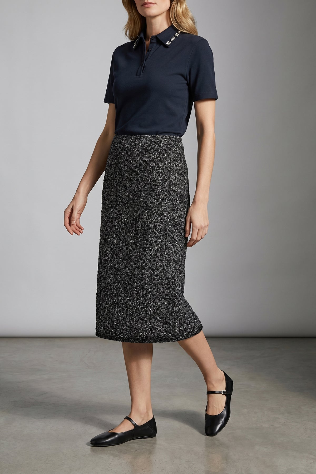 polo shirt in stretch cotton
