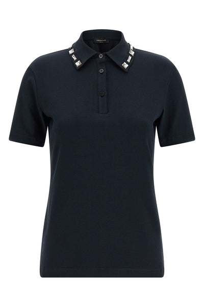polo shirt in stretch cotton