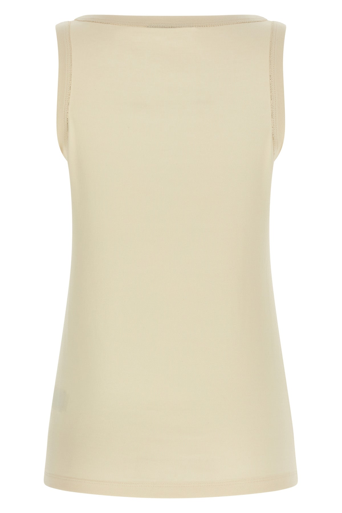 ribbed cotton jersey top