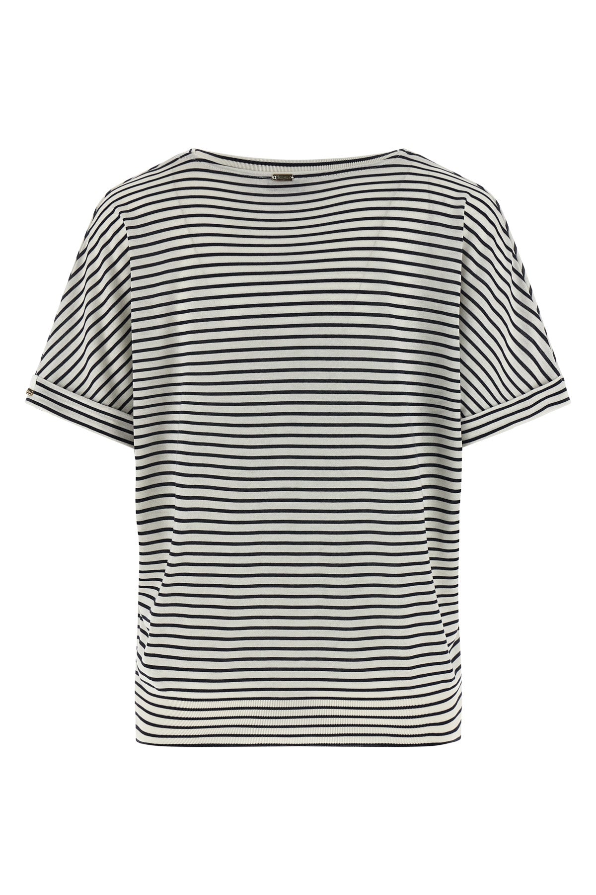 striped lyocell and cotton blend t-shirt