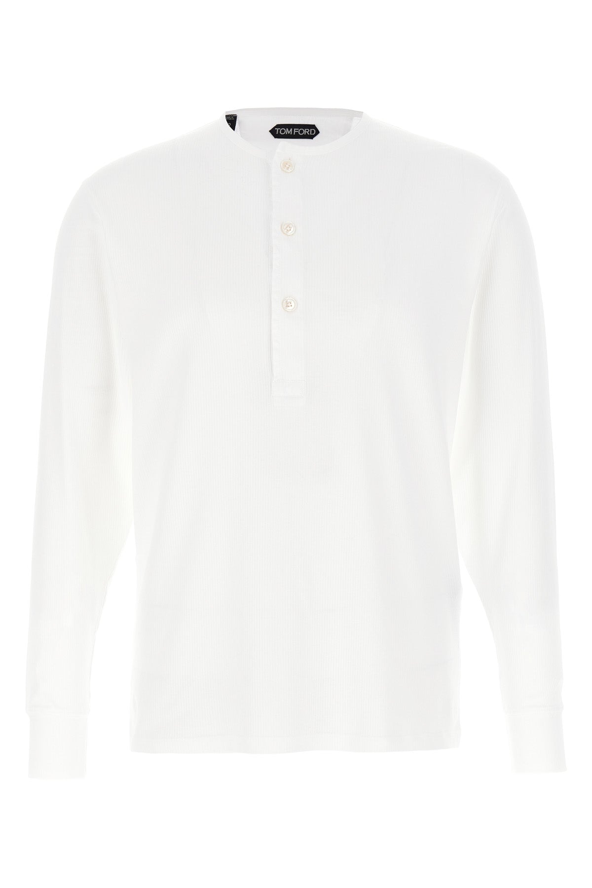 ribbed stretch cotton t-shirt