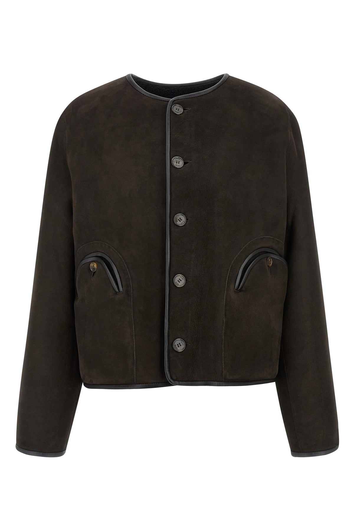 tatoosh gliss reversible suede and shearling jacket