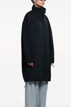 parka in satin technical fabric