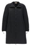 parka in satin technical fabric