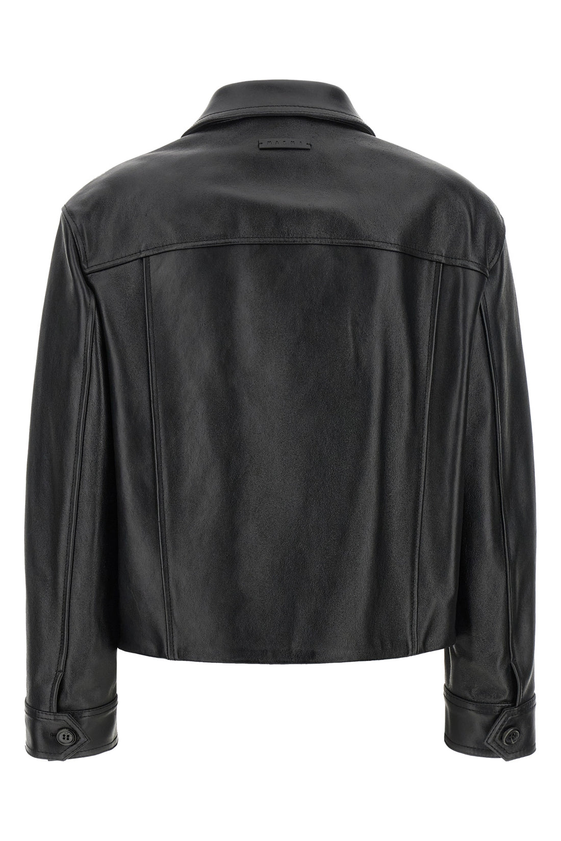 MARNI 38 the marni jacket in pure calf leather redefines the codes of outerwear through a