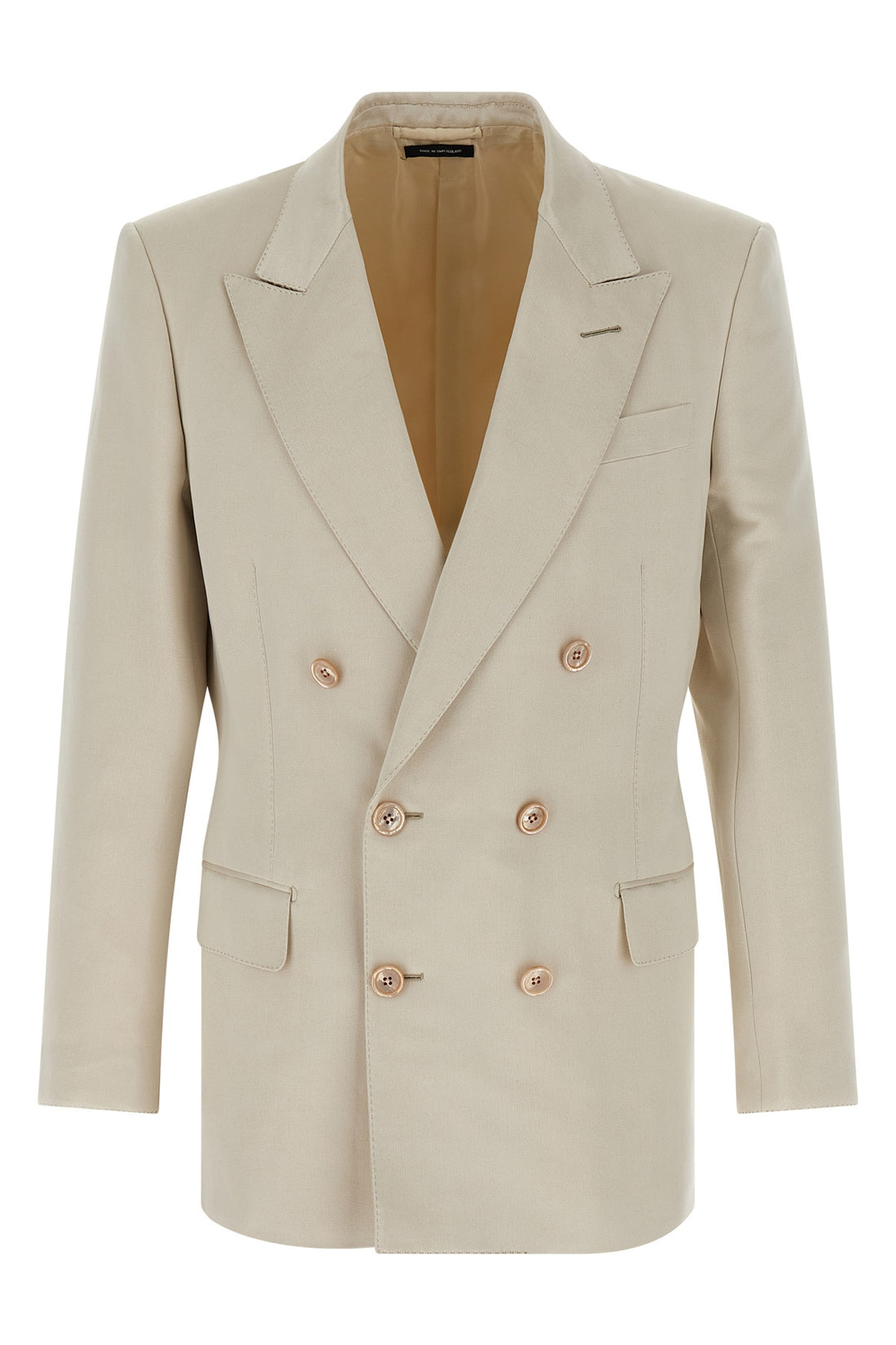TOM FORD 54 double-breasted cotton and silk blazer