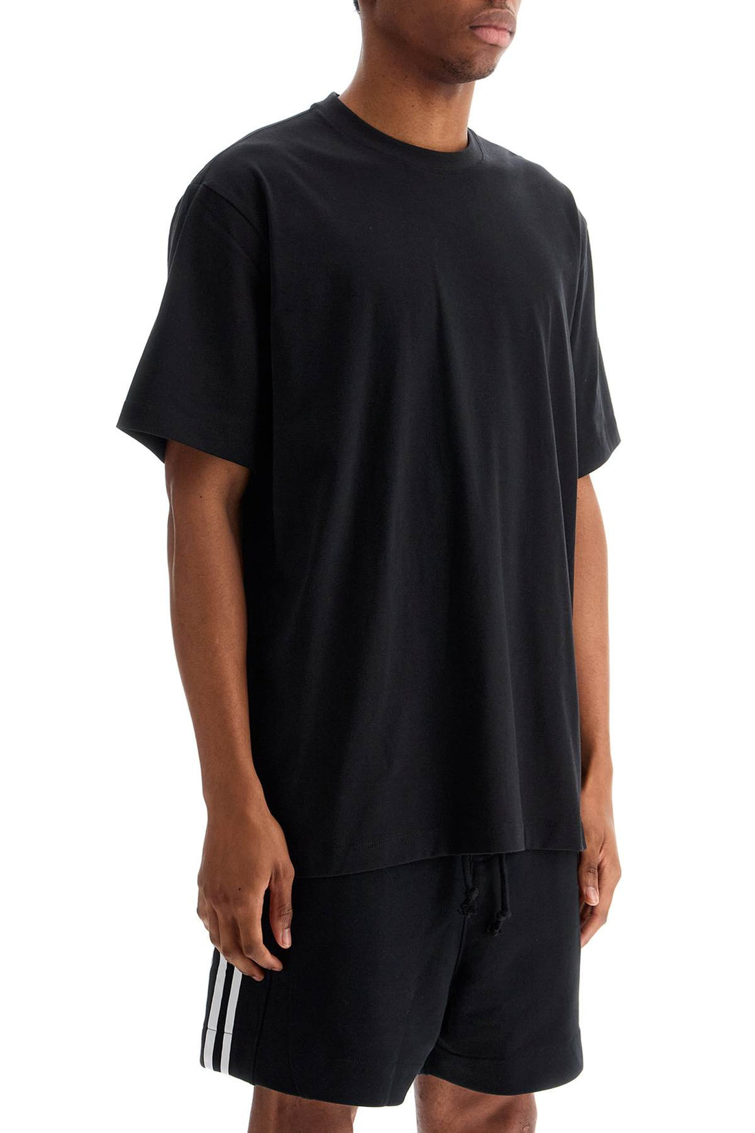 black logo cotton t-shirt