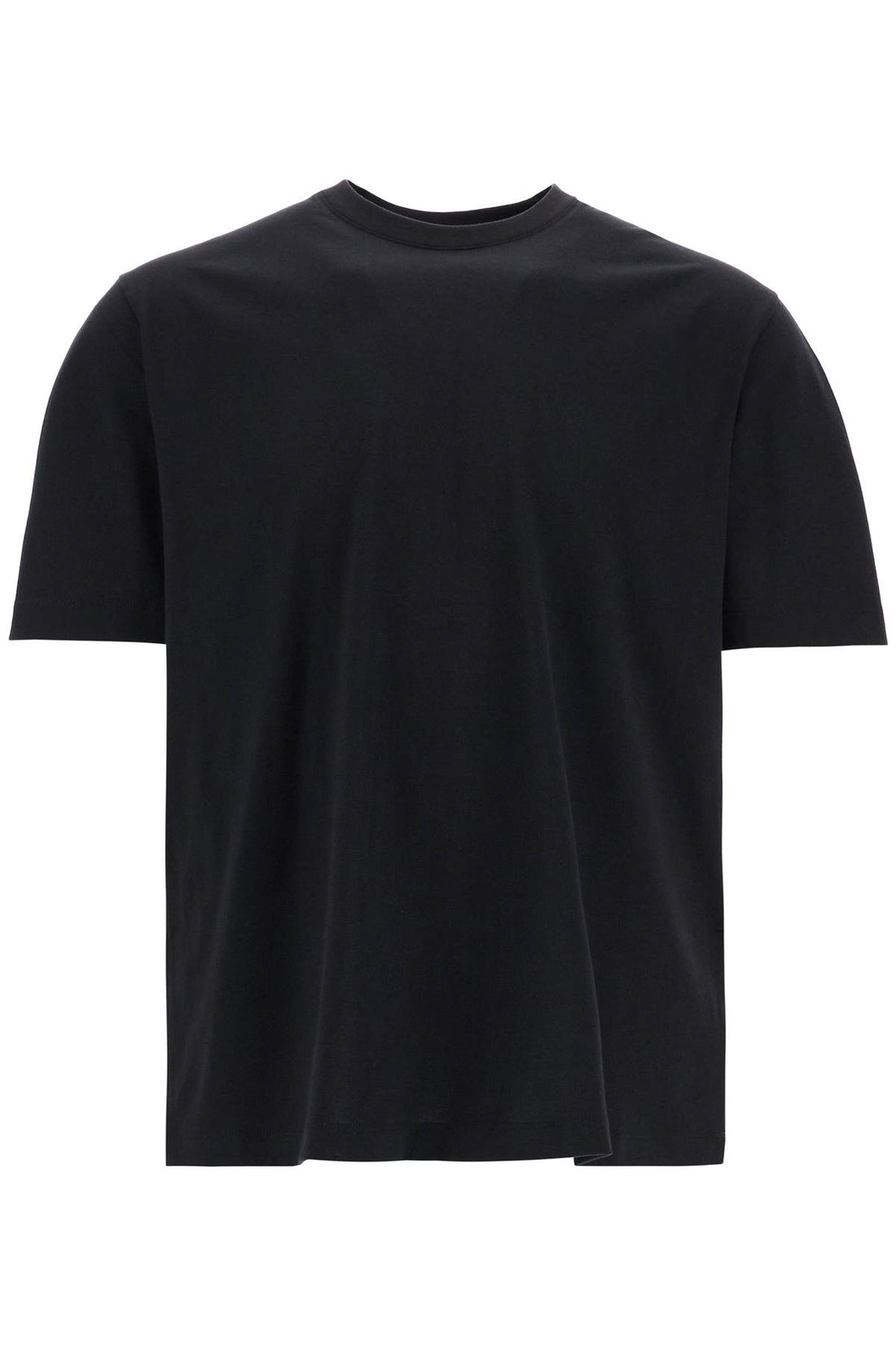 black logo cotton t-shirt