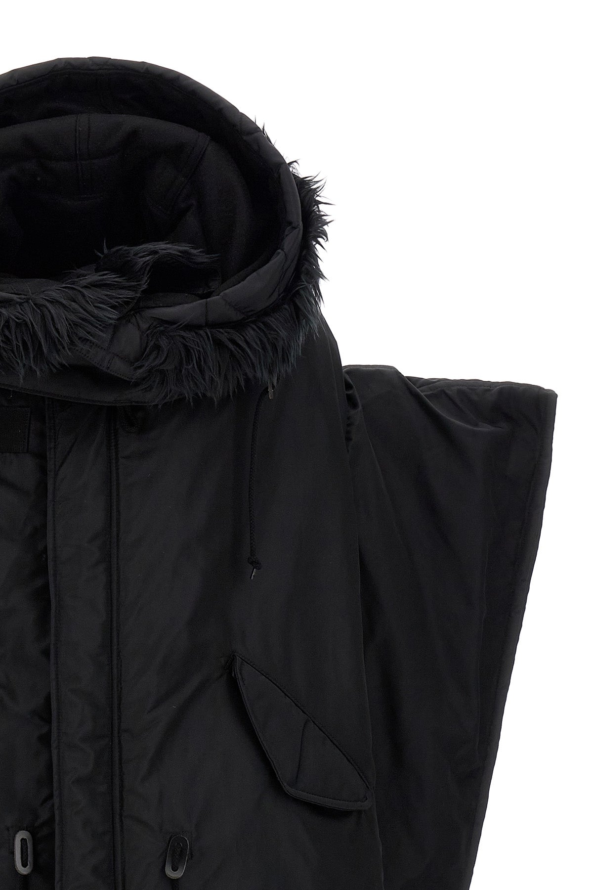 oversize nylon down jacket