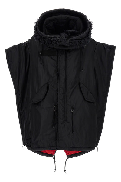 oversize nylon down jacket