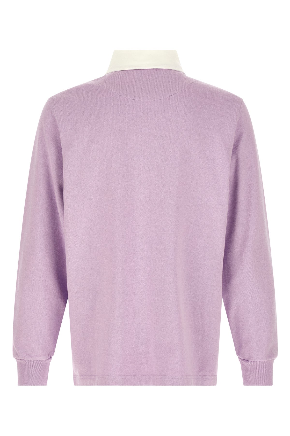 washed jersey polo shirt