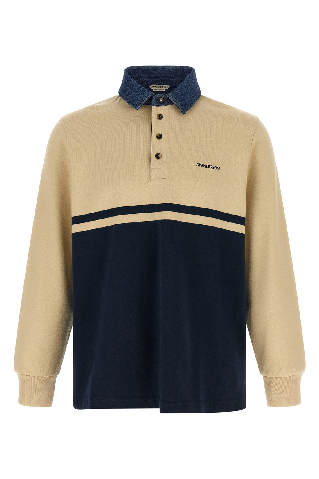 J.W.ANDERSON L the jw anderson color-block cotton jersey polo shirt