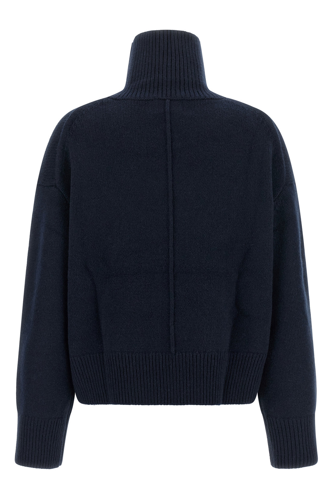 LOULOU DE SAISON M the loulou studio jonah turtleneck jersey in navy blue redefines the codes of