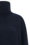 the loulou studio jonah turtleneck jersey in navy blue redefines the codes of