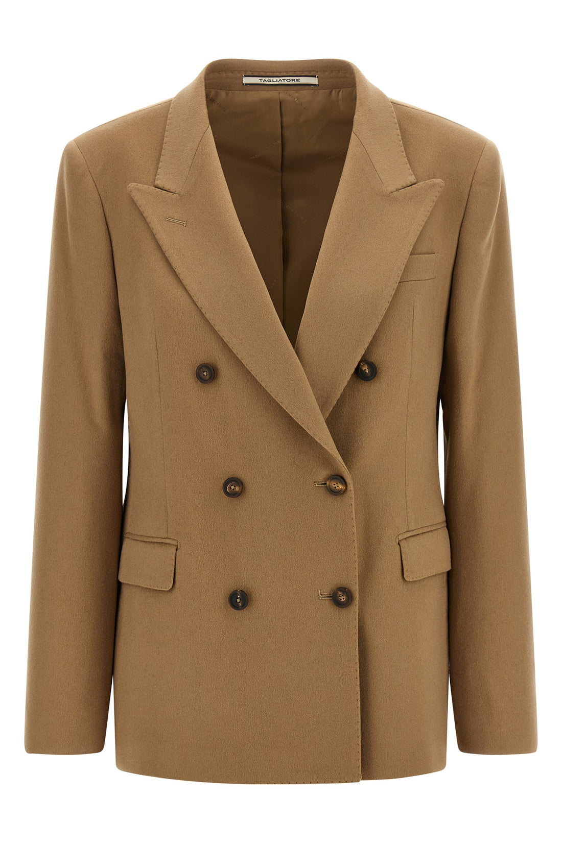 TAGLIATORE 38 the double-breasted tagliatore parigi blazer is made of pure cashmere in the r