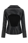 leather-effect jacket