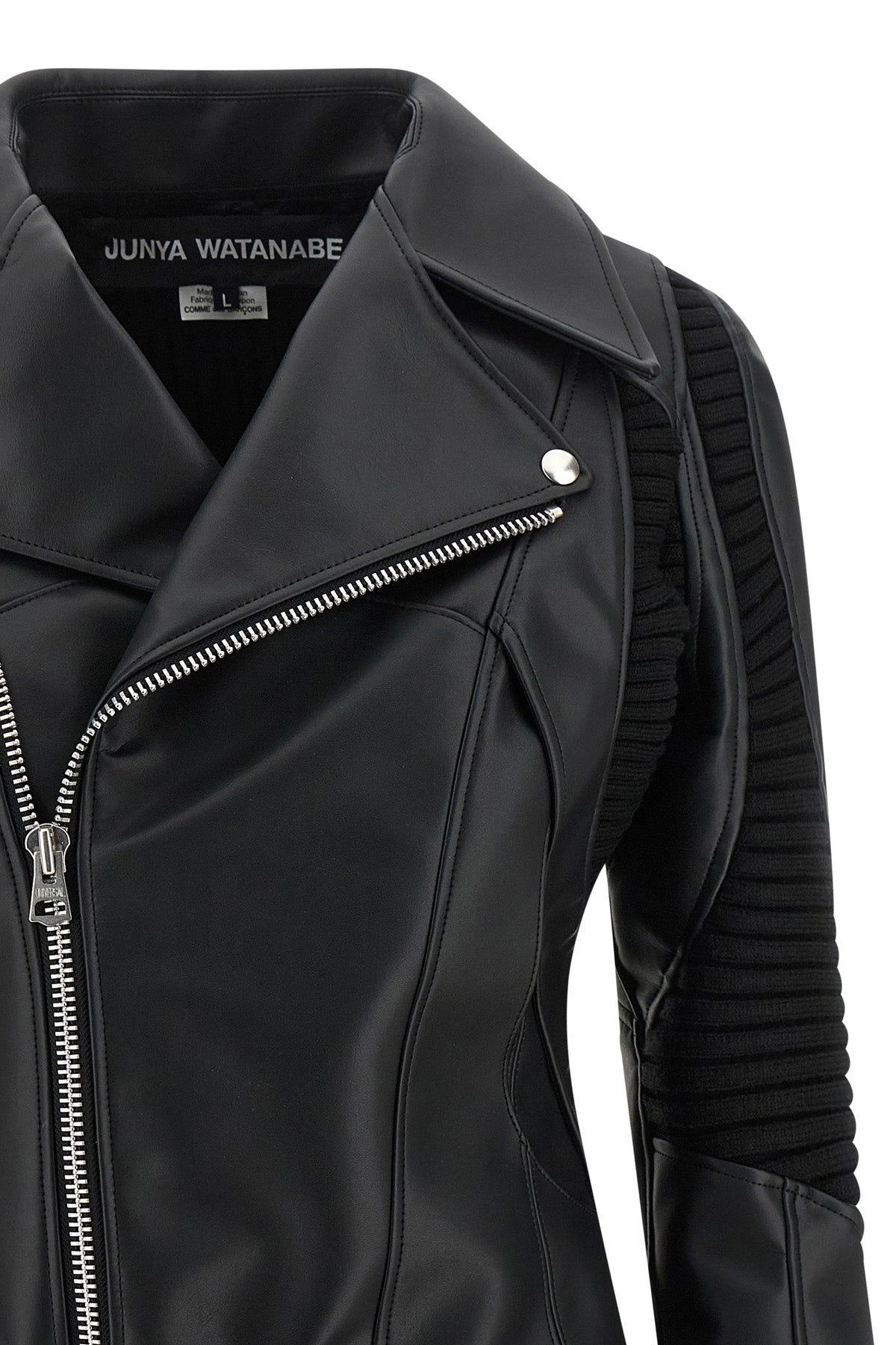 leather-effect jacket