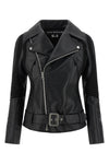leather-effect jacket