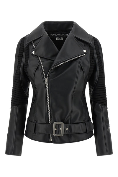 leather-effect jacket