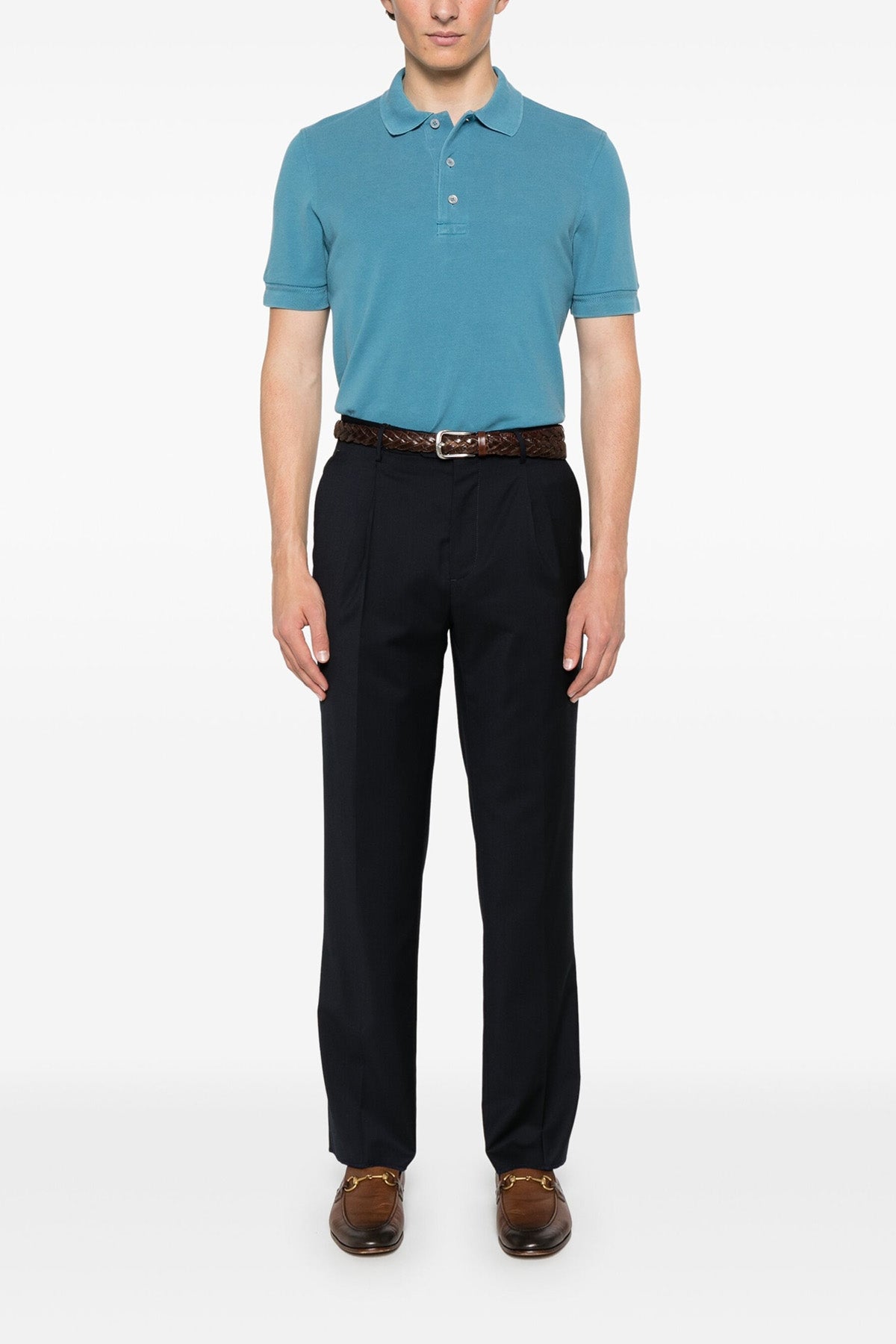 cotton piqué polo shirt