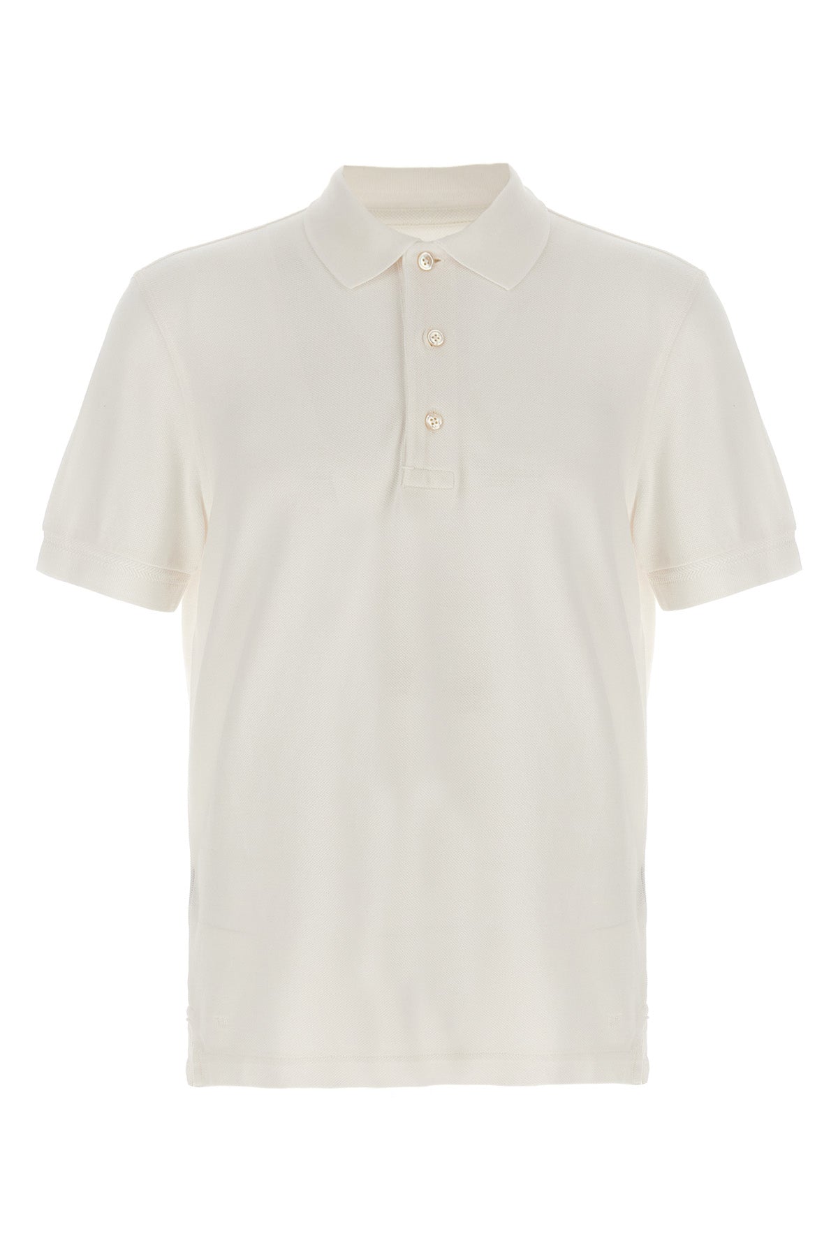cotton and lyocell blend polo shirt