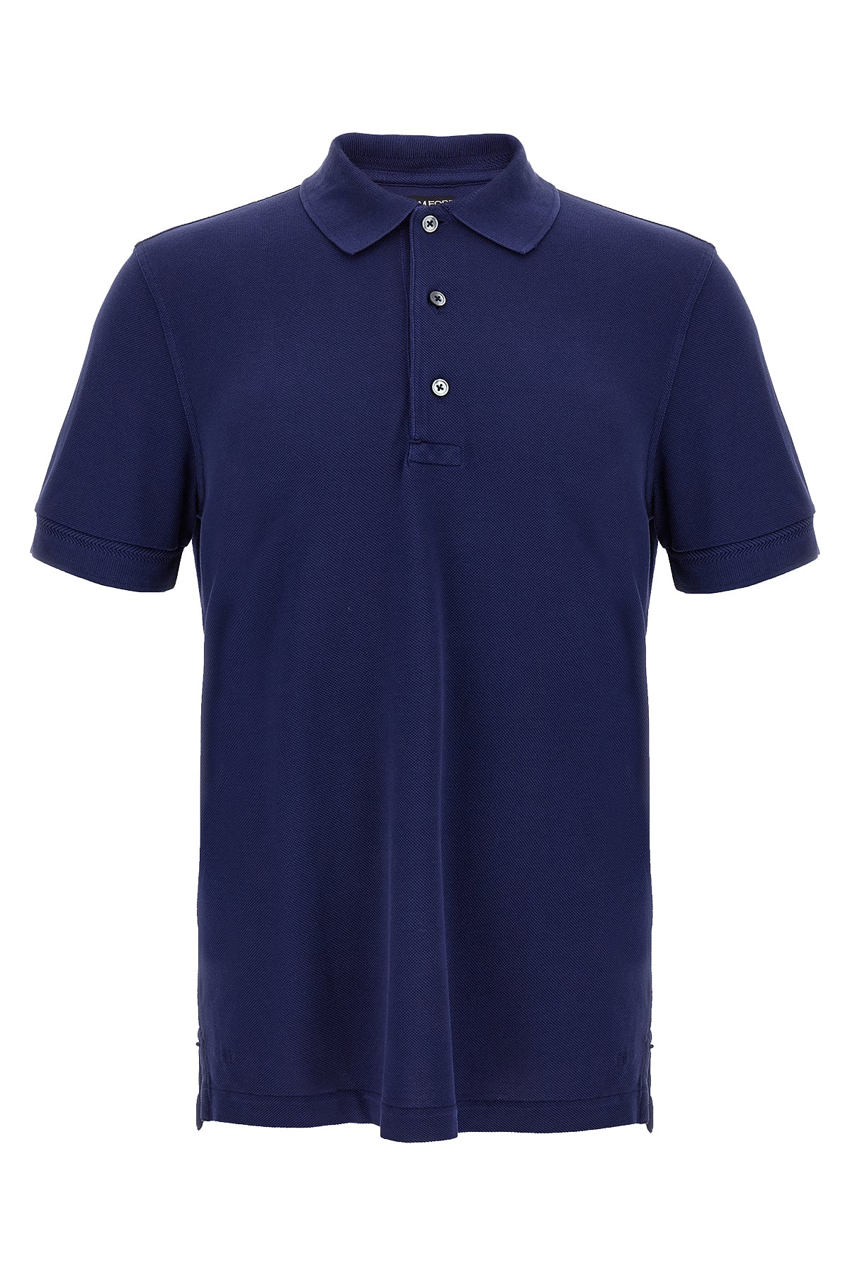 cotton and lyocell blend polo shirt