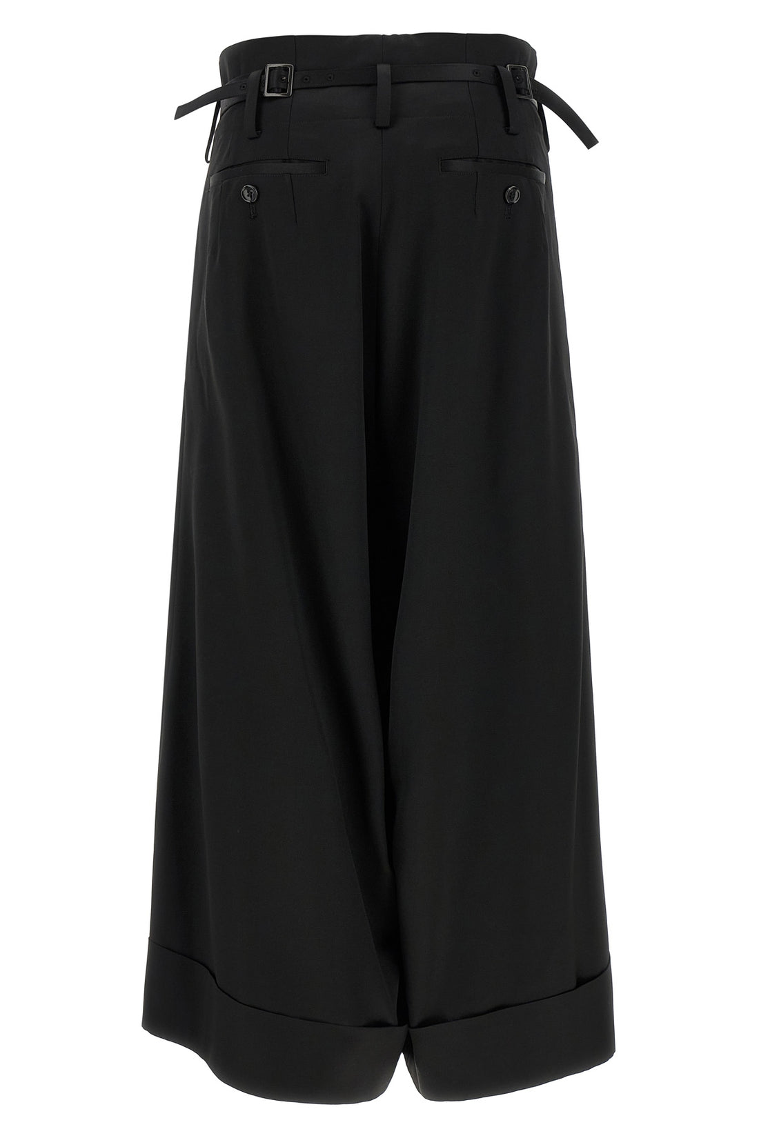 JUNYA WATANABE L shiny satin-effect wool blend pants