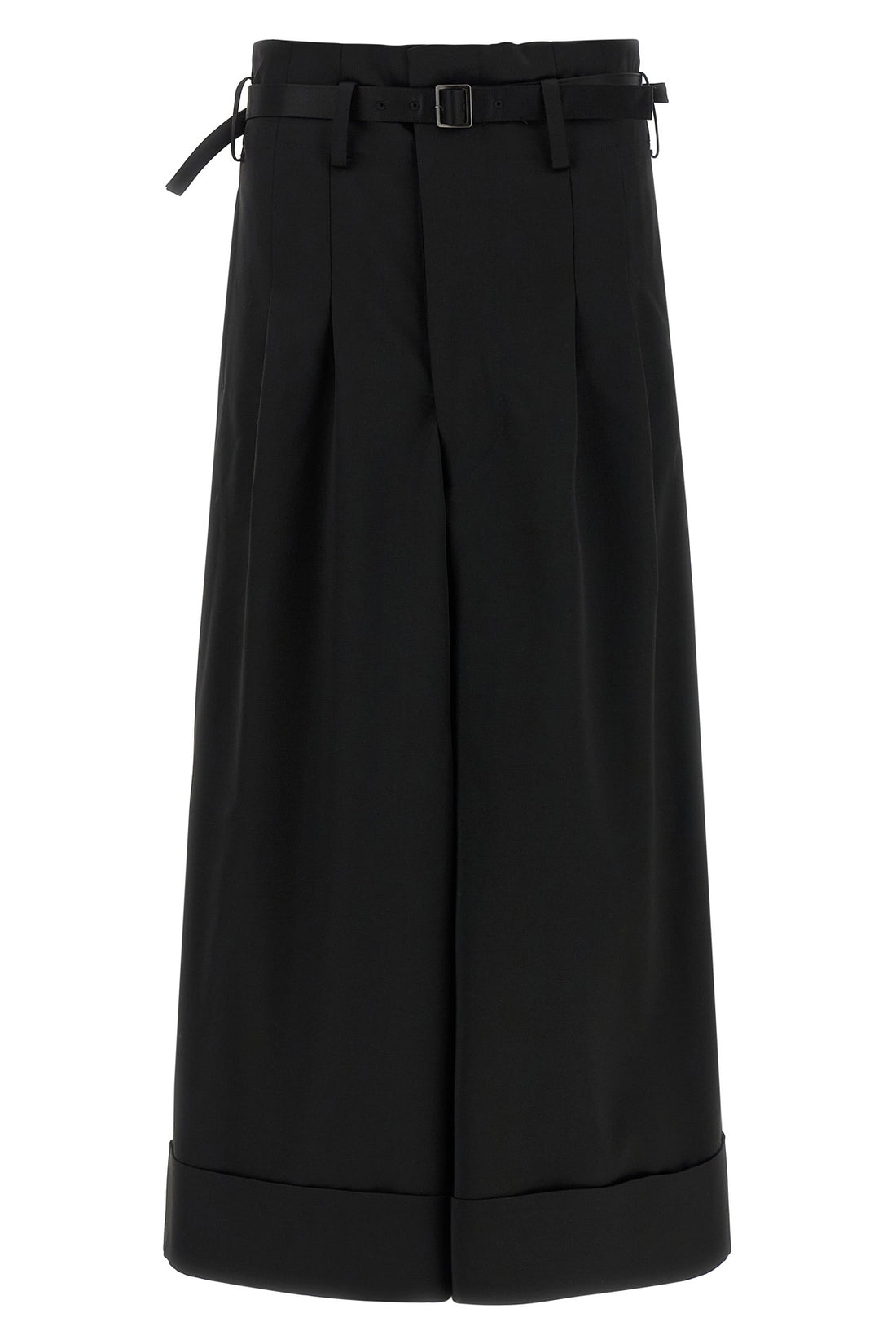JUNYA WATANABE L shiny satin-effect wool blend pants