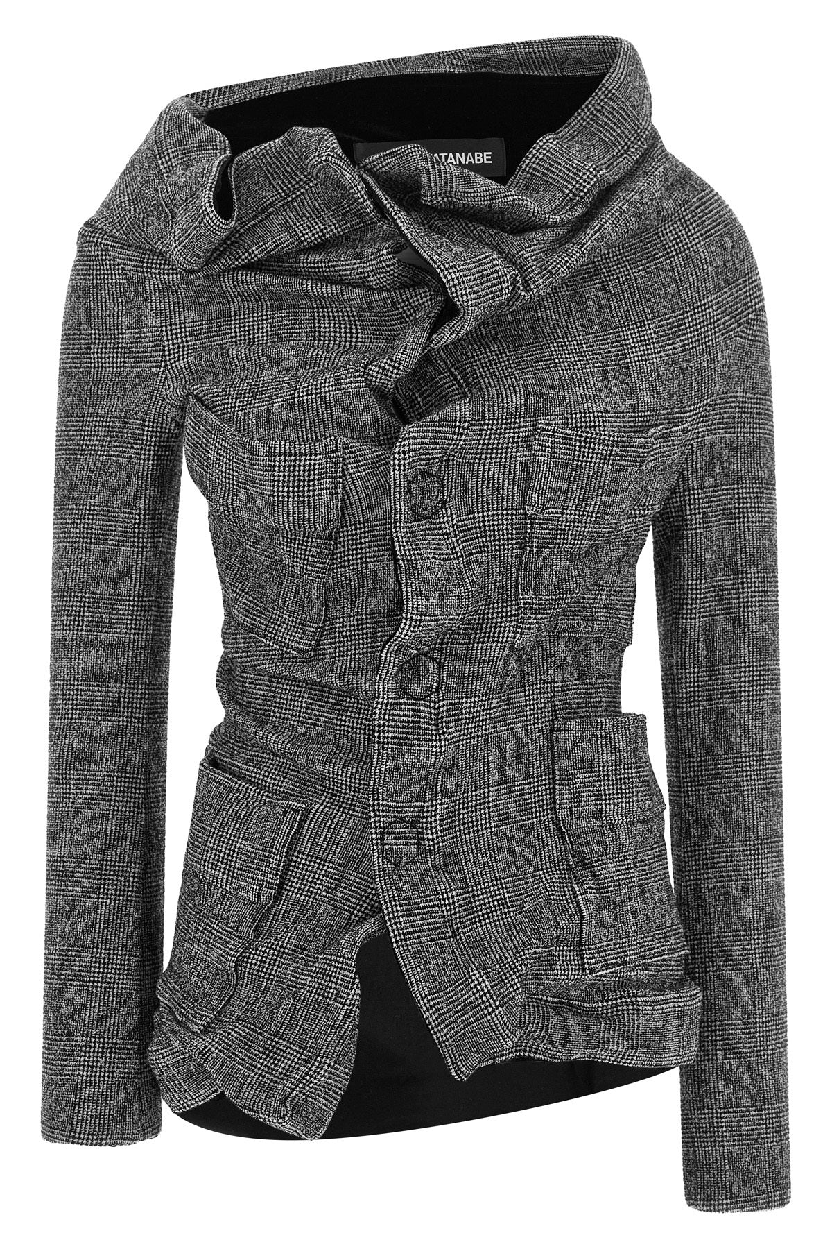 the junya watanabe asymmetrical blazer redefines the codes of traditional tailor