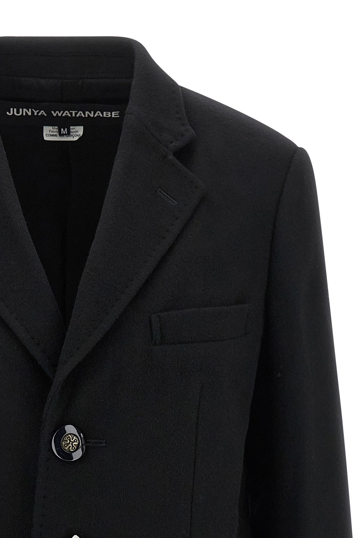 the junya watanabe wool and cashmere blend coat redefines the codes of classic t