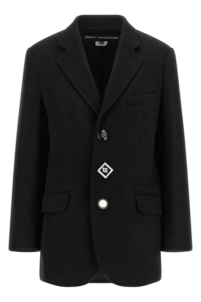 the junya watanabe wool and cashmere blend coat redefines the codes of classic t