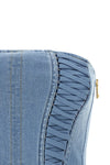 denim bustier top