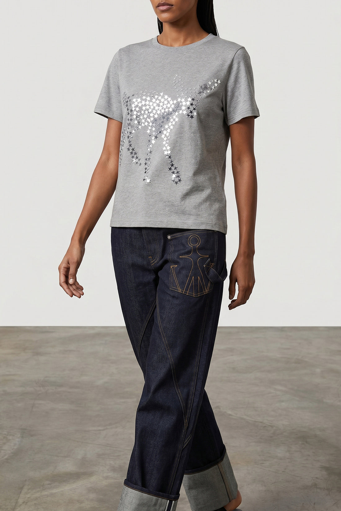 J.W.ANDERSON M jw andersons animal stars t-shirt redefines casual dress codes through a pure