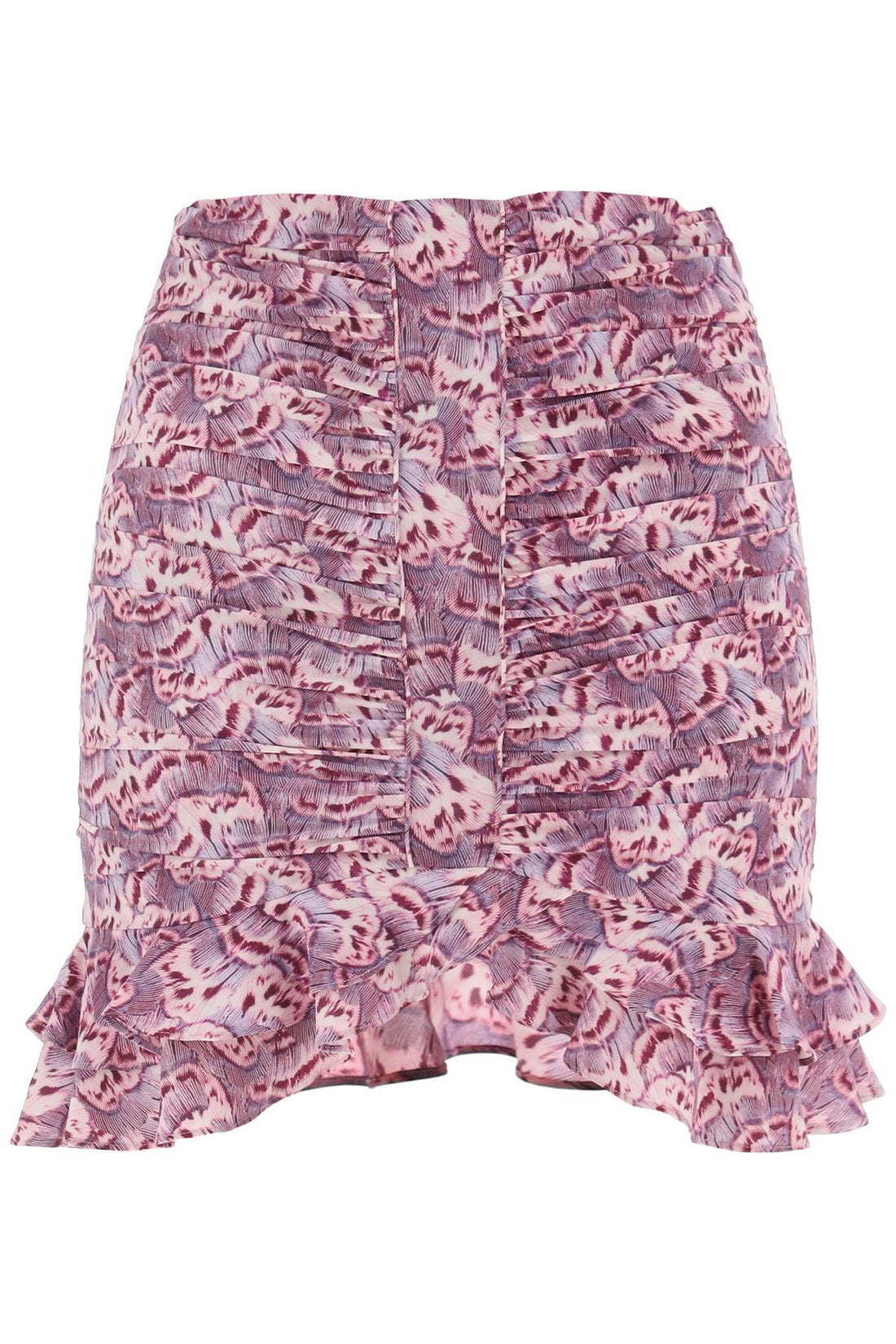 milendi gathered mini skirt with ruuffles