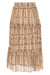 diya long skirt in printed cotton voile
