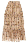 diya long skirt in printed cotton voile