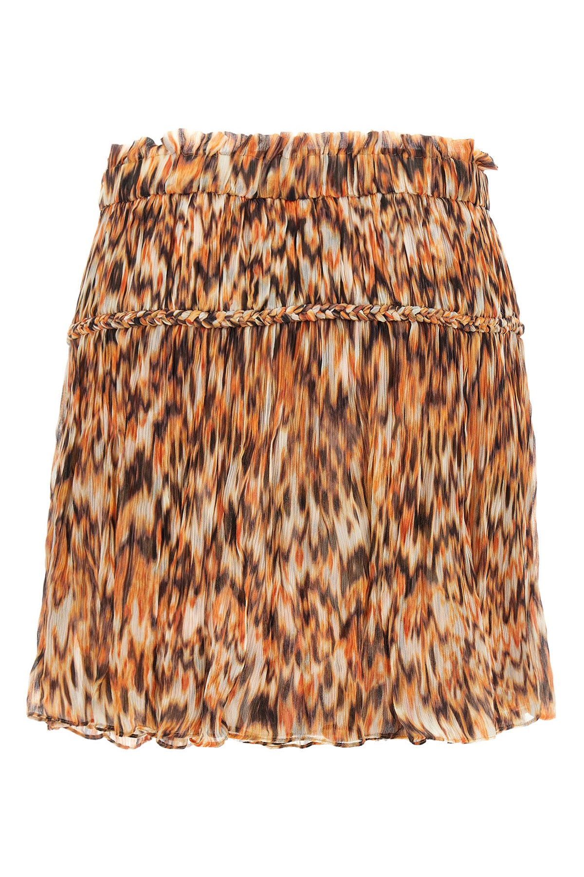 roumi mini skirt in curled silk