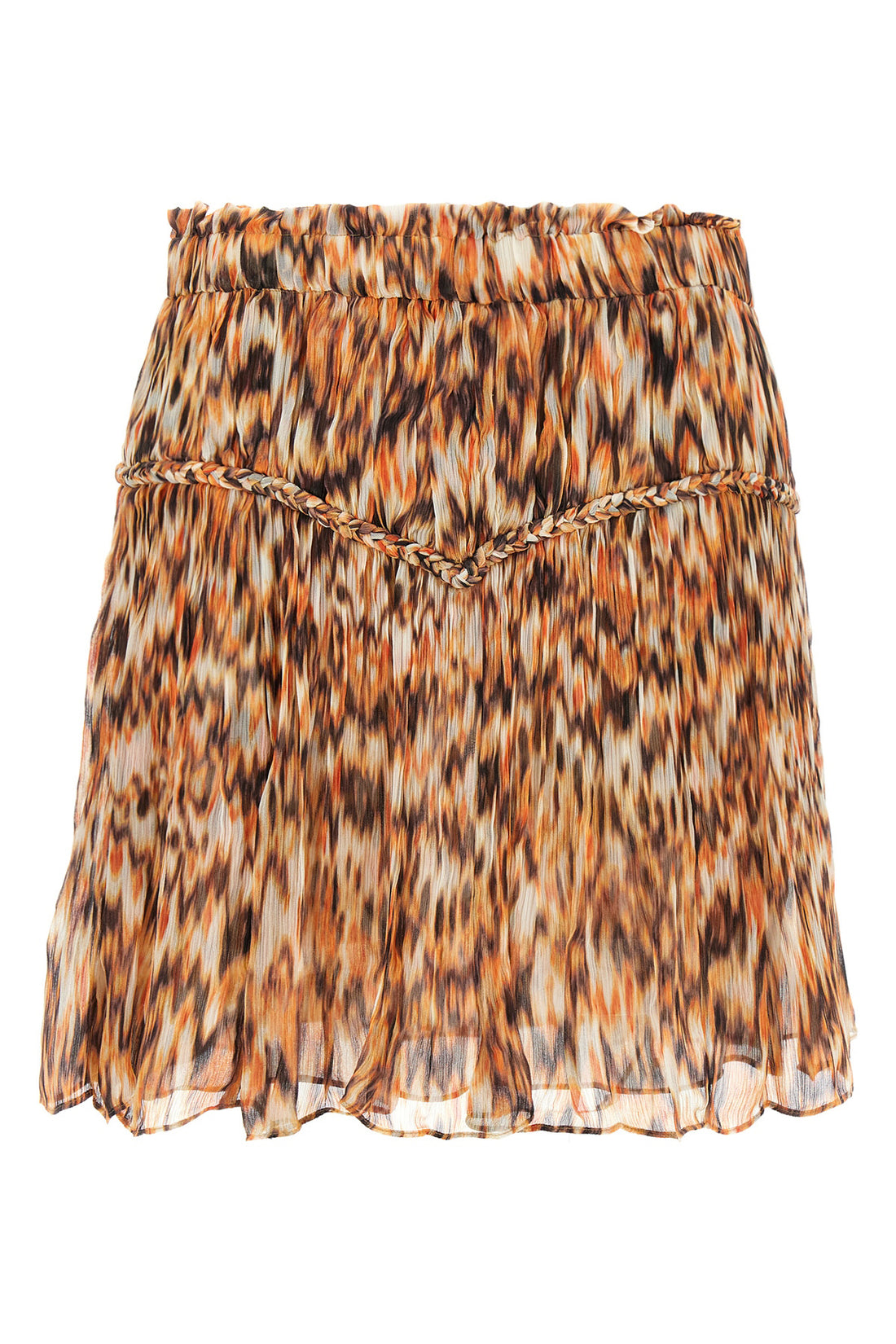 ISABEL MARANT 36 roumi mini skirt in curled silk