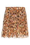 roumi mini skirt in curled silk