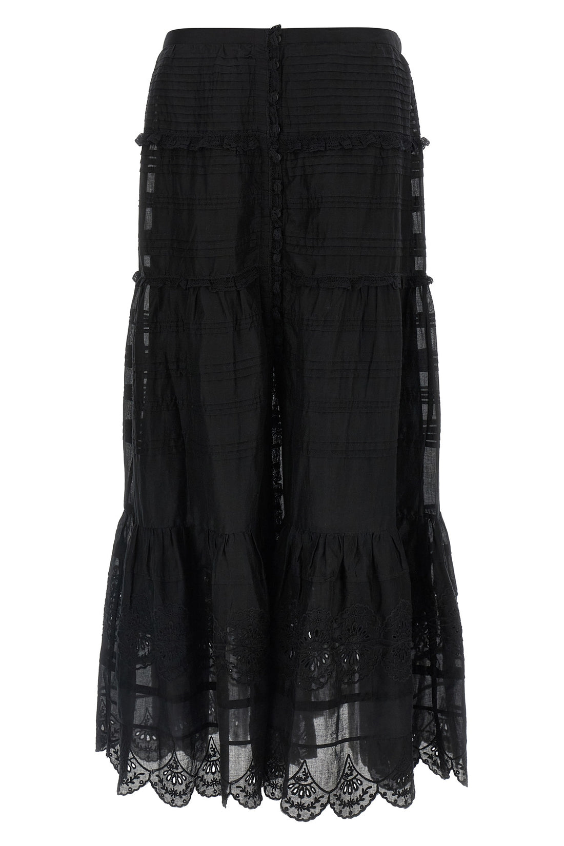 MARANT ETOILE 36 long paoline flared skirt