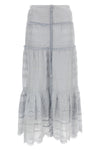 long paoline flared skirt