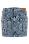juana cotton denim miniskirt