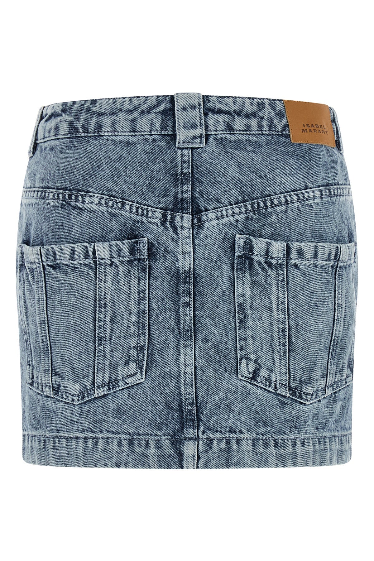 juana cotton denim miniskirt